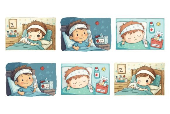 Baby Sleeping on Soft Bed: A Versatile Design Asset