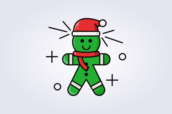 Elevate Your Projects with the Santa Gingerbread Icon Vector