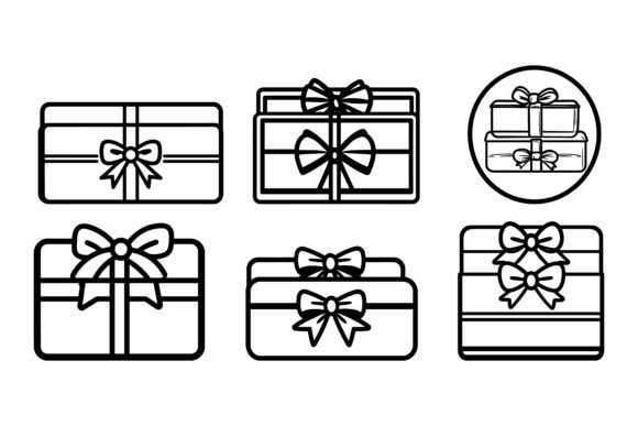 Gift Icon Set Party Vector & AI EPS Collections: Elevate Your Creative Projects with Precision and Style