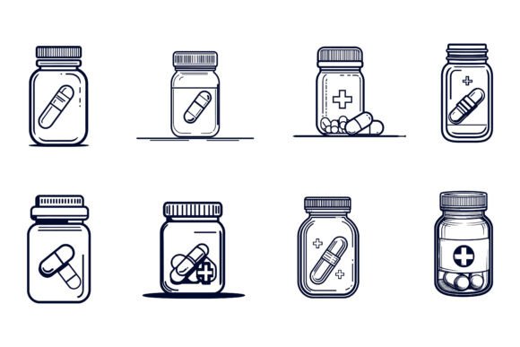 Jar Glass: Versatile AI Illustration Set for Creators