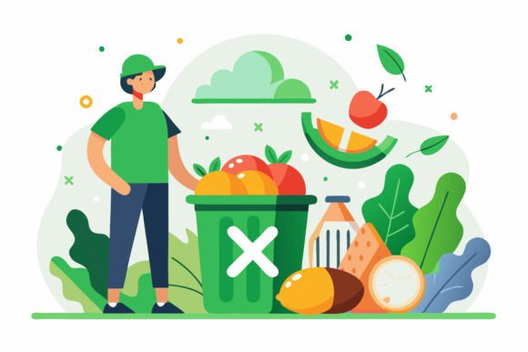 Man Taking out Trash: A Versatile AI EPS Illustration for Everyday Design Projects