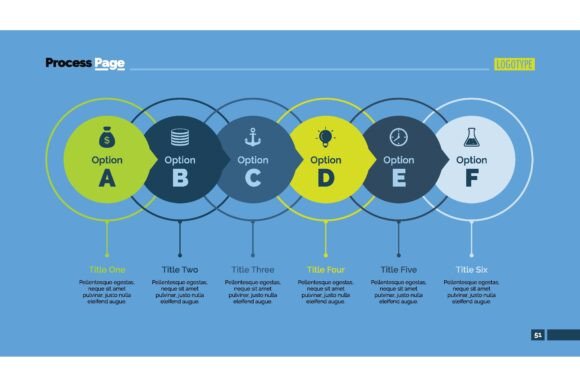 Six Options Process Charts for Business Data