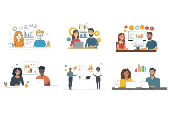 Talking People, Men and Women: Practical Communication Illustrations for Modern Design