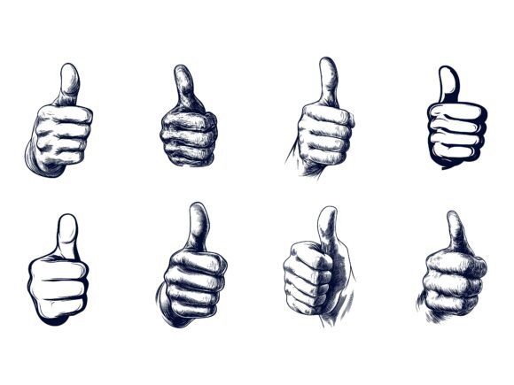 Thumbs Up AI EPS Illustration Collection: A Practical Evaluation